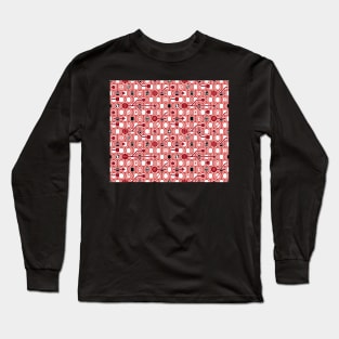 Geek Spirit Red and Black Long Sleeve T-Shirt